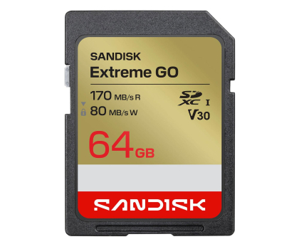 Karta pamięci Sandisk 64GB SDXC Extreme Go UHS-I 170/80 MB/s